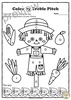 Image for Musical Coloring Pages for Fall {Color by Treble Pitch} with answers product