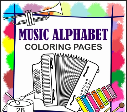 Music Alphabet Coloring Pages