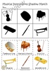 Image for Musical Instruments Shadow Matching Cut and Paste Worksheets product