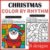 Image for Christmas Music Coloring Sheets | Color by Rhythm | Music Color by Code product