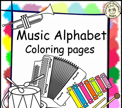 Music Alphabet Coloring pages