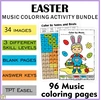 Image for Easter Music Coloring Activities Bundle product