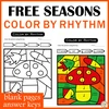Image for Free Music Worksheets | Color by Rhythm Sheets product