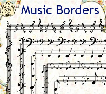 Free Music Borders Clipart