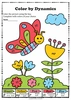 Image for Musical Coloring Pages for Spring {Color by Dynamics} with answers product