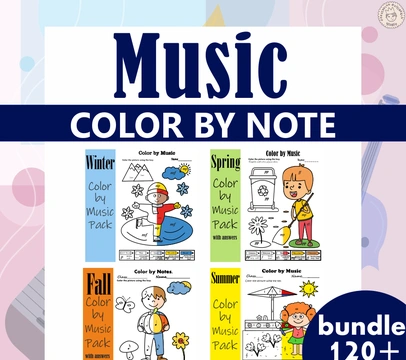 Music Color by Note Four Seasons Bundle