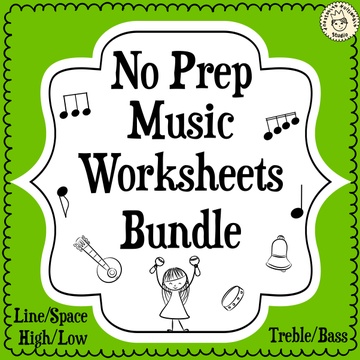 No Prep Music Worksheets Bundle