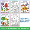 Image for Ocean themed Music Coloring Pages & Worksheets | Music Symbols product