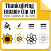 Image for Thanksgiving Editable Clip Art for Google Slides product