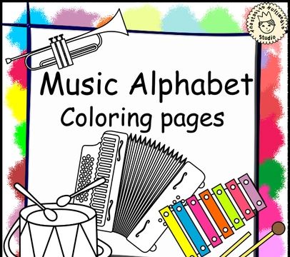 Music Alphabet Coloring pages