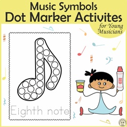 Image for Music Notes & Symbols Dot Marker Activities product