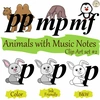 Image for Animals with Music Notes Clip Art set #2 {Dynamic Symbols} product