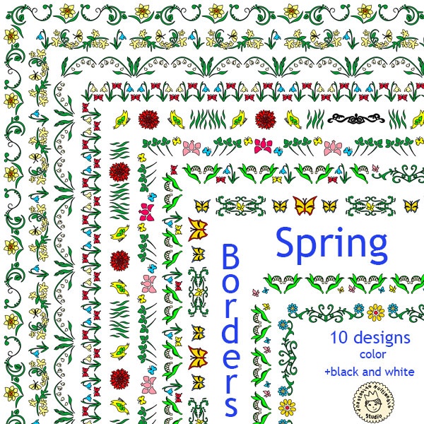 Spring Borders