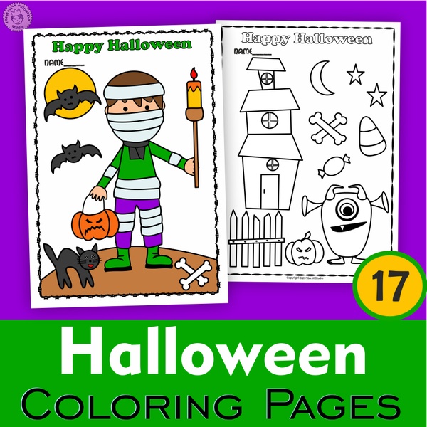 Halloween Coloring Pages for Kids Printable