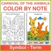 Image for The Carnival of the Animals Color by Note Pages | Music Coloring Worksheets product