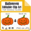 Image for Halloween Editable Clip Art for Google Slides product