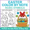 Image for Easter Color by Music Staff Symbols product