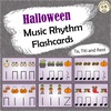 Image for Halloween Music Rhythm Flashcards {Ta, Ti-Ti, Rest} {Google Slides +PDF} product