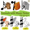 Image for Animals with Music Notes Clip Art set # 1 {Basic Symbols} product