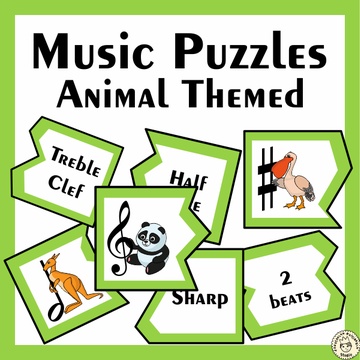 Music Puzzles Animal Themed