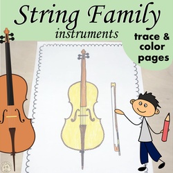 Image for String Instruments Trace and Color Page product
