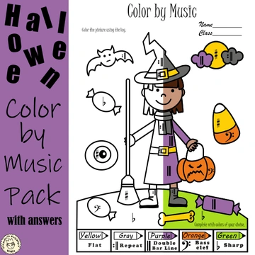 Halloween Color by Music Pack