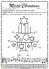 Image for Christmas Dot to Dot Note Reading Worksheets {Treble Clef} with answers product
