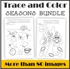 Image for Picture Tracing Four Seasons Activities Bundle | Pre-handwriting | Editable product