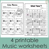 Image for Music Worksheets for Christmas {Weekly Freebies} product
