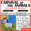 Image for The Carnival of the Animals – Music Coloring by Code | Notes, Treble & Bass product