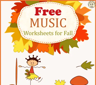 Free Music Worksheets for Fall