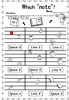 Image for Back to School Music Worksheets (Line-Space, High-Low) product