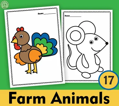 Farm Animals Coloring Pages