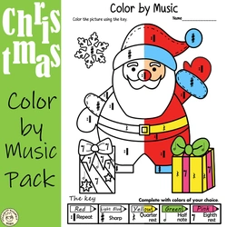Image for Christmas Music Coloring Pages Pack product