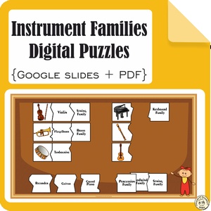 Instrument Families Digital Puzzles {Google Slides + PDF}
