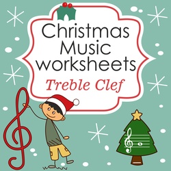 Image for Christmas Treble Clef Note Reading Worksheets product