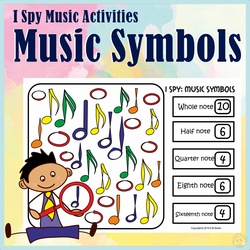 Image for I Spy Music Notes and Symbols Coloring Games product