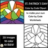 Image for St. Patrick`s Day Color by Code Clipart product
