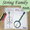 Image for String Instruments Dot to dot Worksheets product