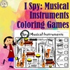 I Spy Musical Instruments Coloring Games