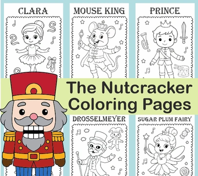The Nutcracker Ballet (Main Characters) Coloring Pages