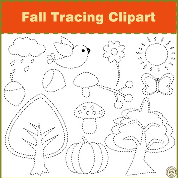 Fall Tracing Clipart
