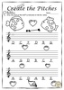 Image for Valentine`s Day Treble Clef Note Reading Worksheets product