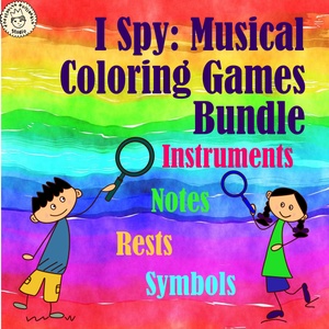 I Spy Musical Coloring Games Bundle