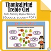 Image for Thanksgiving Treble Clef Note Naming Digital Games product