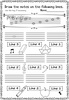 Image for Back to School Music Worksheets (Line-Space, High-Low) product