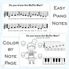 Image for Do You Know the Muffin Man Nursery Rhythm | Online Music Game & Color By Note product