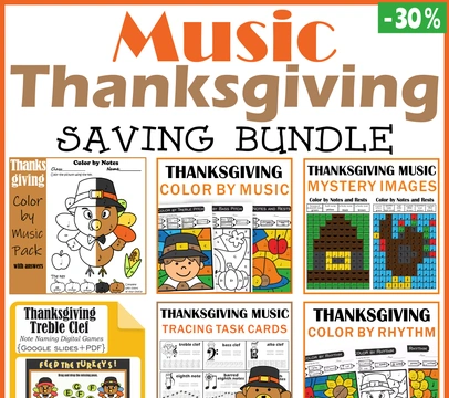 Thanksgiving Music Activities Saving Bundle