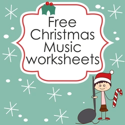 Image for Music Worksheets for Christmas {Weekly Freebies} product
