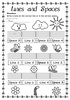 Image for Lines and Spaces Spring Worksheet Pack product